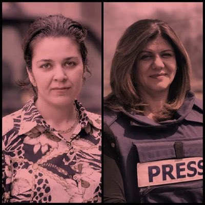 KhalidAhmad91's tweet photo. Hoy el ente sionista asesinó en el campo de refugiados de Jenin a la periodista #Shereen_Abu_Aqleh .
Dolor y rabia sí, sorpresa no.
No es la primera vez que Israel mata civiles, entre ellos periodistas, impunemente https://t.co/pOonOE7bvZ