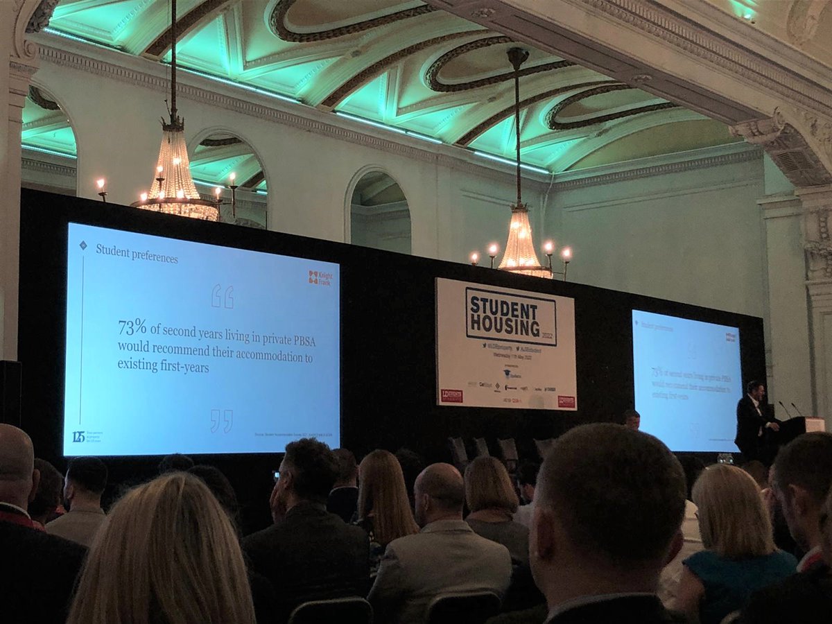 SophieEMEA's tweet image. &quot;73% of second years living in #PBSA would recommend their accommodation to existing first-years&quot; @knightfrank #LDEstudent @Yardi
