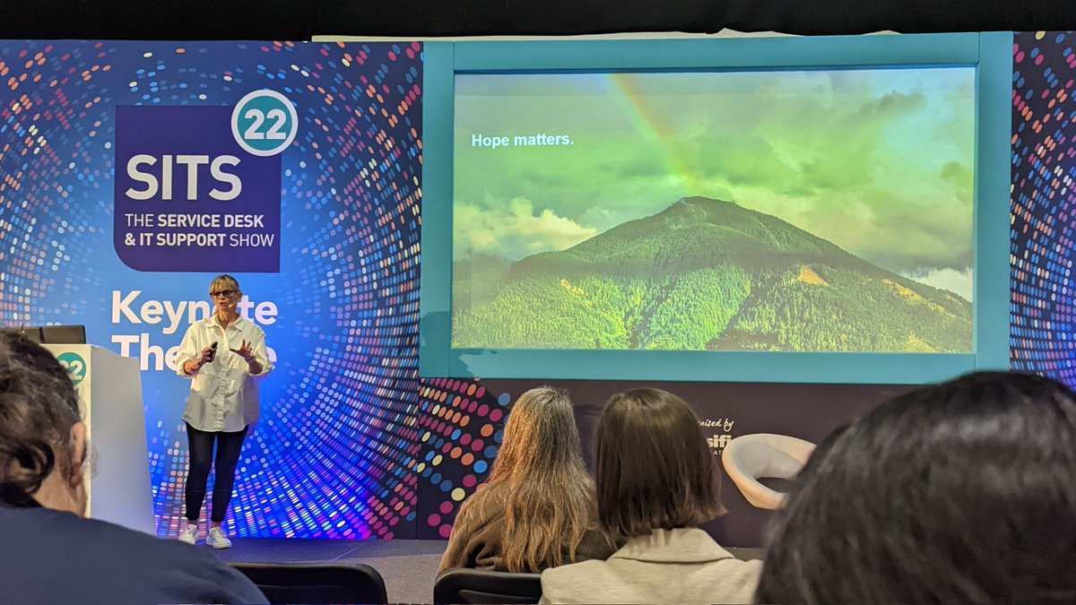 Great message to start #sits22 Hope matters to the new generations joining the workforce