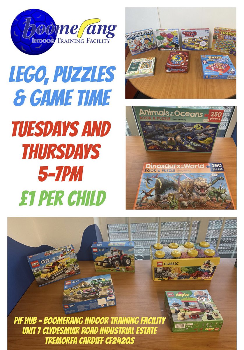 As requested by some children - Lego and Games Club Tuesday and Thursday 5-7pm 🤗 £1 each