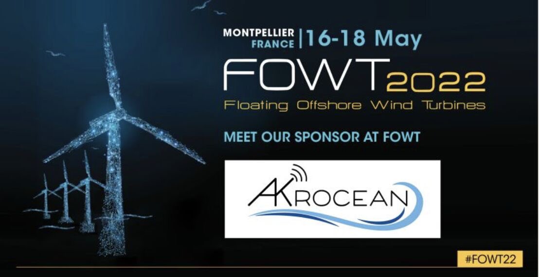 akrocean's tweet photo. 📣[#Fowt2022]📣
Less than a week to meet you at @FOWTEvent and we are proud to #sponsor this event!
Meet our team there, they are more than ready to talk about your #offshore #data #measurements #needs. 
#flyrsea #seaobs #windsea #fowt https://t.co/D5XKBrf8hp