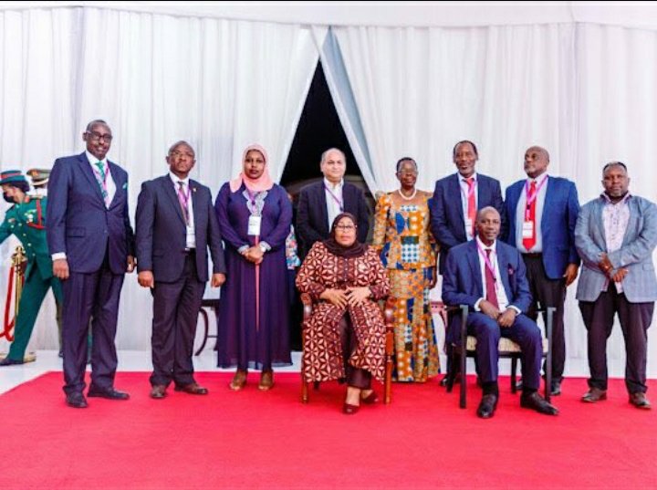 NCFUganda's tweet photo. Creatives well represented by Chairman Danniel Kazibwe Ragga Dee at the Business Summit graced by the Tanzanian President H.E @SuluhuSamia. We look forward to future cultural collaborations and increased nobility of Artists between the two countries.
#PSFUBusinessSummit22 https://t.co/J8c9qVcraf