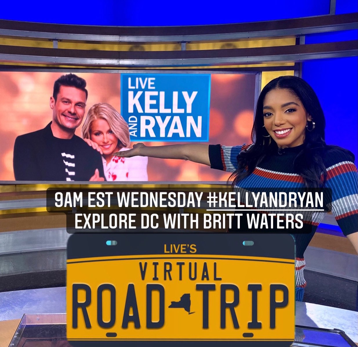 Britt Waters on Twitter "Today Wednesday catch me on LiveKellyRyan