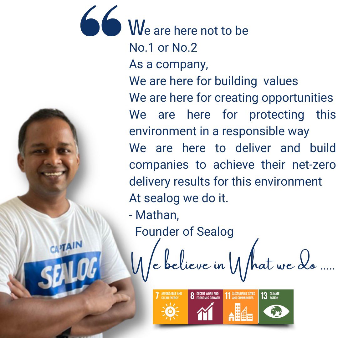 sealogistician's tweet photo. @sealogistician  
“ We believe in what we do” - https://t.co/t9J4eYYaRd