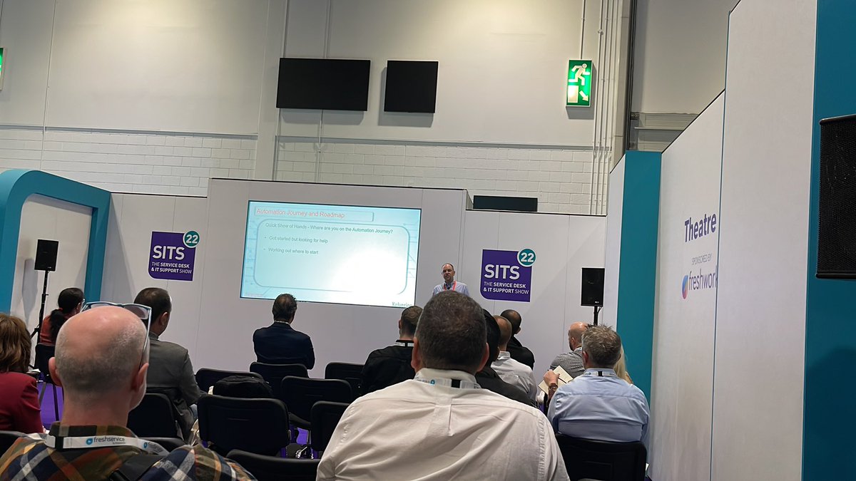DJSherwood81's tweet photo. #SITS22 first up, Service Management Automation https://t.co/EQslnzl9dM