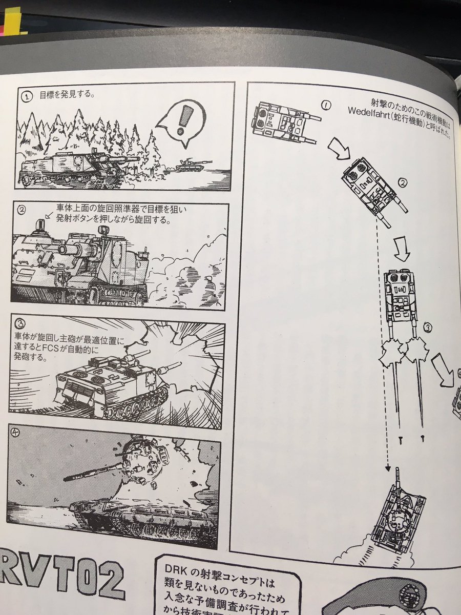 VT1-2は、駆逐戦車的なものとよく勘違いされるけど、レオパルト1を置き換える戦車の技術実証車として試作されていて行進射撃が可能。 