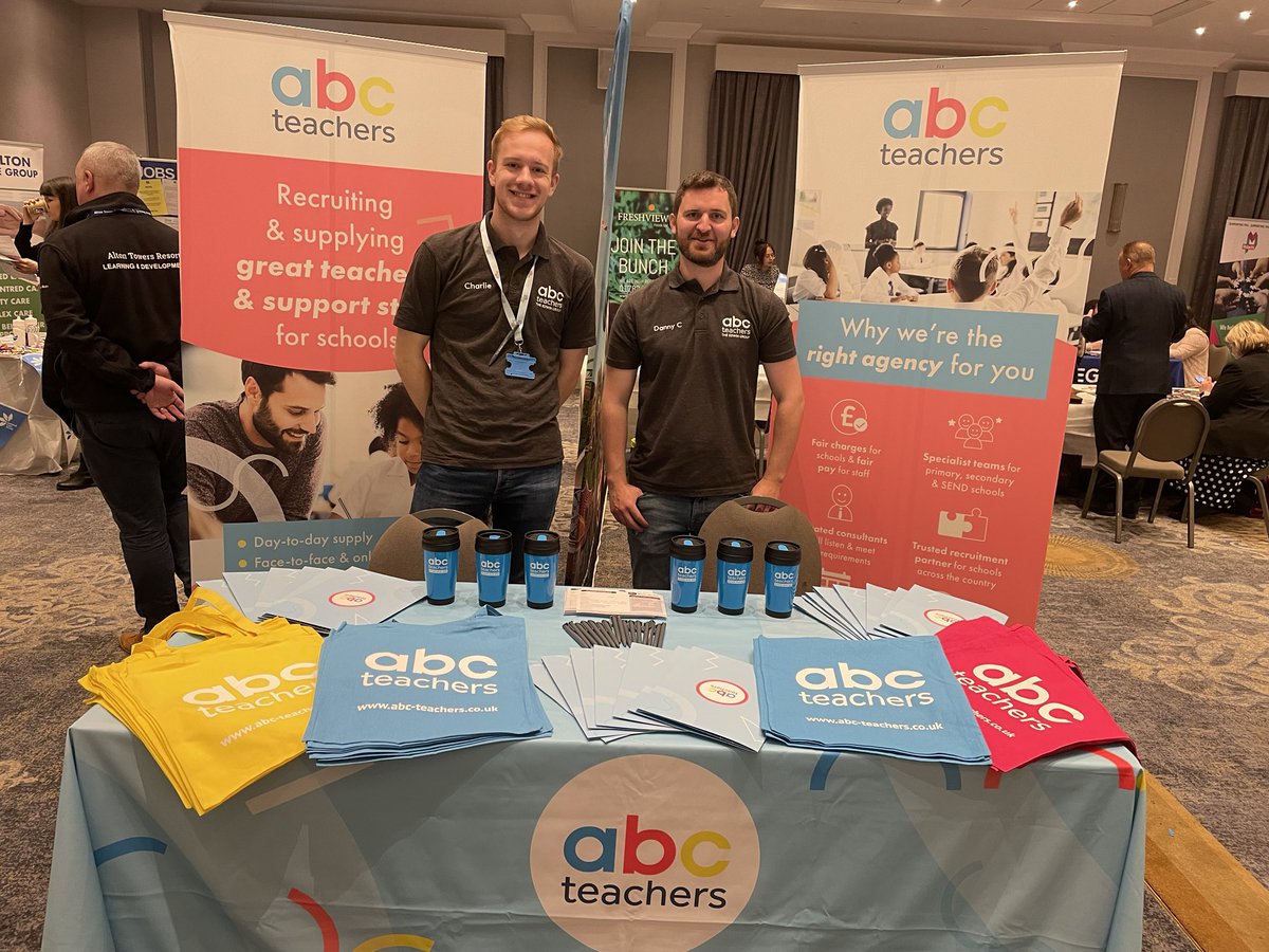 Exhibiting @TheJobsFairs here at the Double Tree Hilton in Stoke. Come and speak to us about our Teaching Assistant training Programme and all other things Education! #doinggood