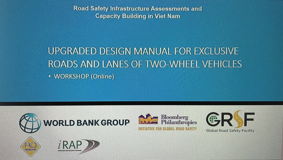 MariselaPdLV's tweet photo. Active participation from #Vietnam🇻🇳 local authorities at the dissemination workshop for the:
🛵 Design Manual and Standard for Exclusive Roads and Lanes of Two-Wheel Vehicles
🙋‍♀️🙋Citizen Engagement Study in strategic locations along NH19
#GRSF #BIGRS #Roadsafety https://t.co/ZzEHyoMpVu