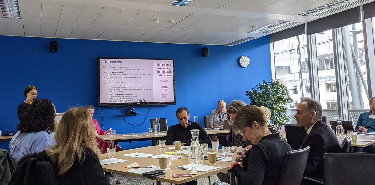 Today we are holding a joint <a href="/gmcuk/">GMC</a> and <a href="/AoMRC/">AoMRC</a> workshop bringing together medical royal colleges and faculties to discuss eliminating inequality in medical education.