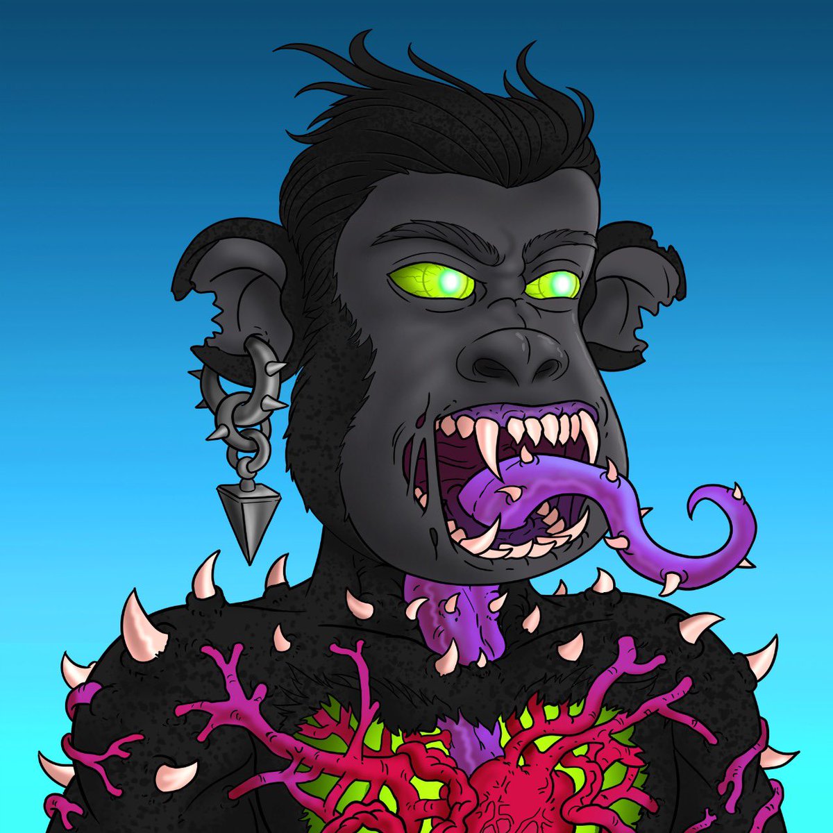 hearnofficial's tweet photo. Potentially one of the apes for “The Others” in our upcoming second mint. Thoughts? 💭 #nft #nftart #web3 https://t.co/8BwAOnT7Ek