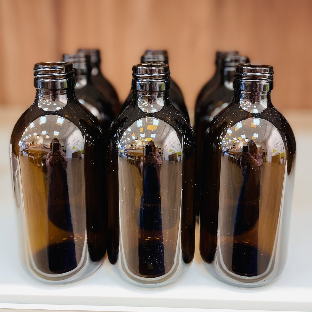 planetabray's tweet photo. 300ml amber glass bottles are back in stock! https://t.co/luBfjY7SGr
