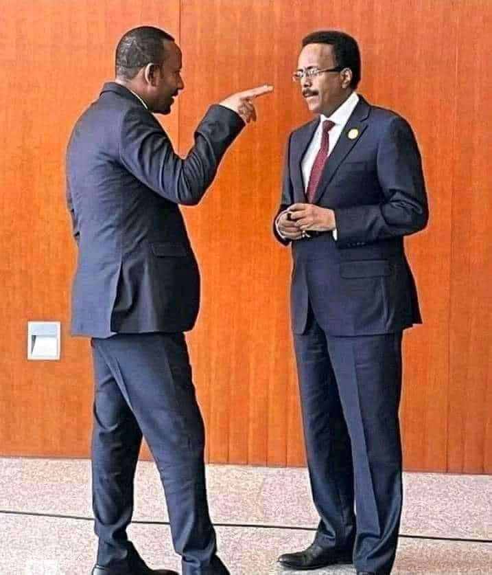 Anwaryare1000's tweet photo. If I were to be asked, is @M_Farmaajo a staunch emulator to the Somali statsmen like #AdenAdde or #Abdirashid, I say quickly NO, rather mimics his crime partners @AbiyAhmedAli &amp; @isaias_afwerki. The past 5yrs are a good example how he deluded the #Somali people with dashed hopes! https://t.co/QsG2dNsGy3