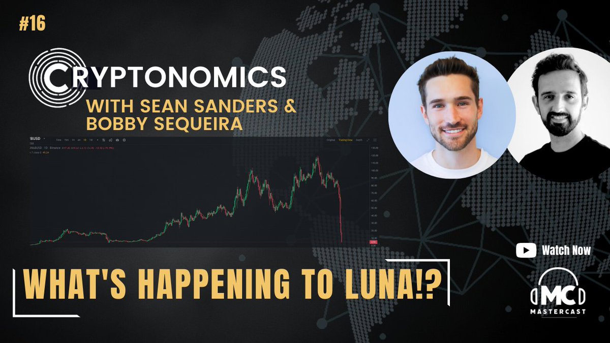 Moneymaster_'s tweet photo. What's happening with #luna!? What has been the darling in the Crypto space has just experienced a meteoric crash! With @RevixInvest 

Watch: https://t.co/xZDlAe3Tg0 https://t.co/hjydRGG6hu