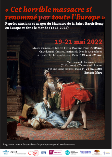 HubertBost1's tweet photo. 450 ans après la Saint-Barthélemy, un colloque important sur les résonances d'un massacre considérable. Est-il besoin d'en souligner ce qu'on appelle son “actualité” ? https://t.co/D11lJ6ABFN