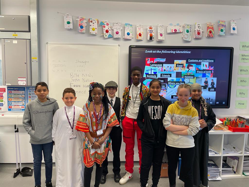 gorse_ruth's tweet photo. Year 7 form groups are fully embracing our #cultureday. It is great to see so many students and staff in their cultural dress #DareToBeDifferent #embracingdifference #celebratingdifference https://t.co/UI0KgsQu3A