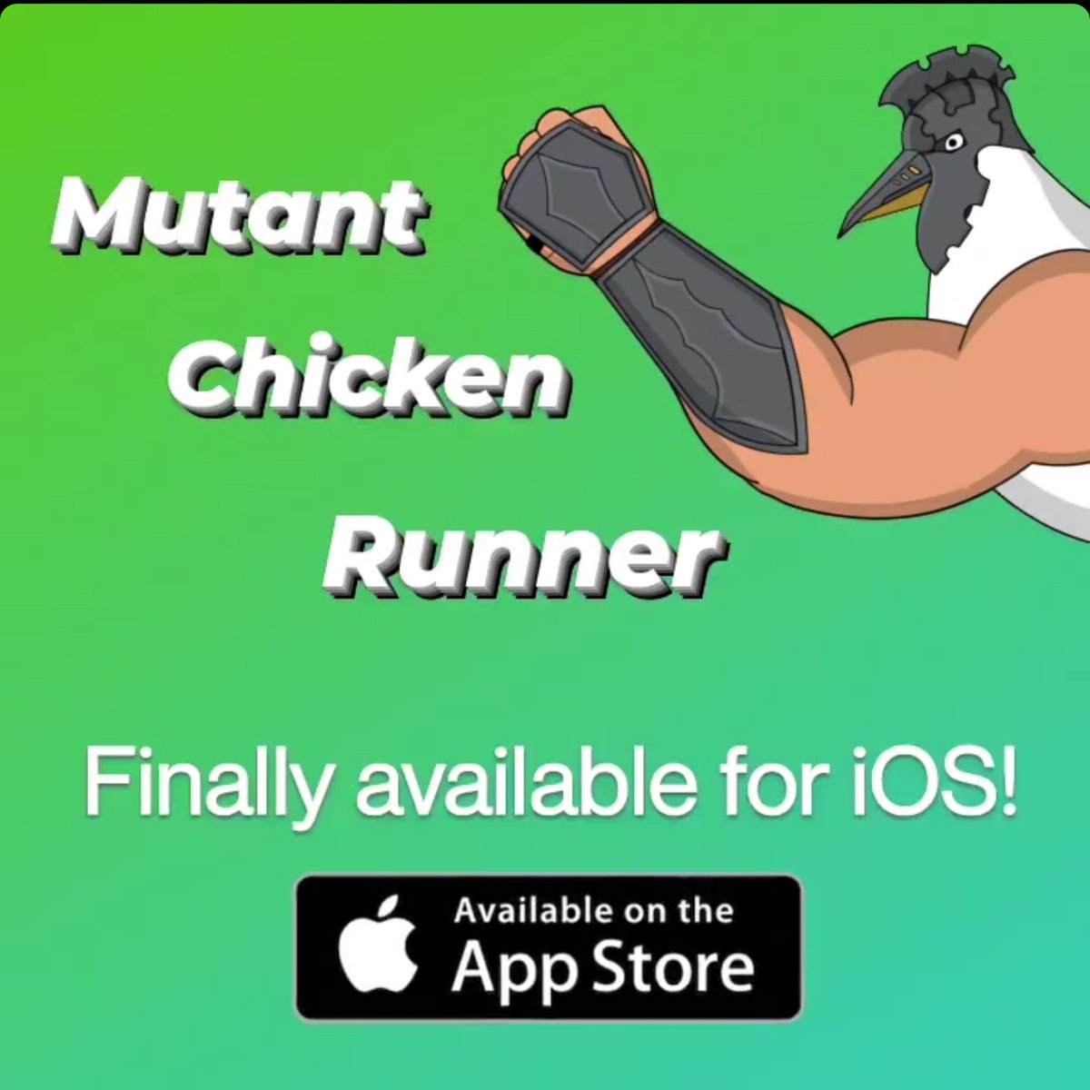 🐔Mutant Chicken Runner is now available on the App Store! 🐔

Download it here:
apps.apple.com/tt/app/mutant-…

or go to the link in my profile 🙌

#gamedev #mobilegames #birdswitharms #iosgame