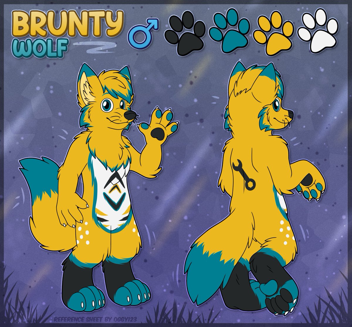 Reference sheet for @BruntyTheWolfCZ :)