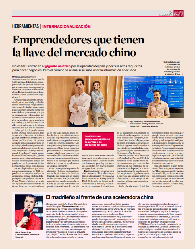 EntriiE's tweet photo. #Entrii en @exp_startup  ✌

Hablamos de cómo gracias a la #tecnología y el #BigData conseguimos que las empresas puedan acceder a socios locales clave y trackear sus productos y los de su competencia en #China y #CoreadelSur.

#startups #Expansión #noticia https://t.co/nsrFi97uqM