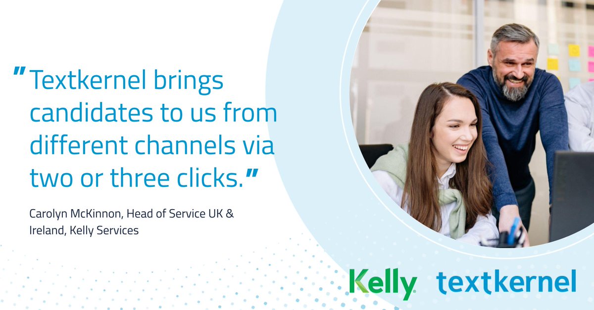 Textkernel's tweet image. Kelly Services has integrated the suite of #Textkernel solutions into Bullhorn to make finding candidates and filling positions simpler, faster, and more accurate. 
Learn more here: hubs.ly/Q017D2hS0