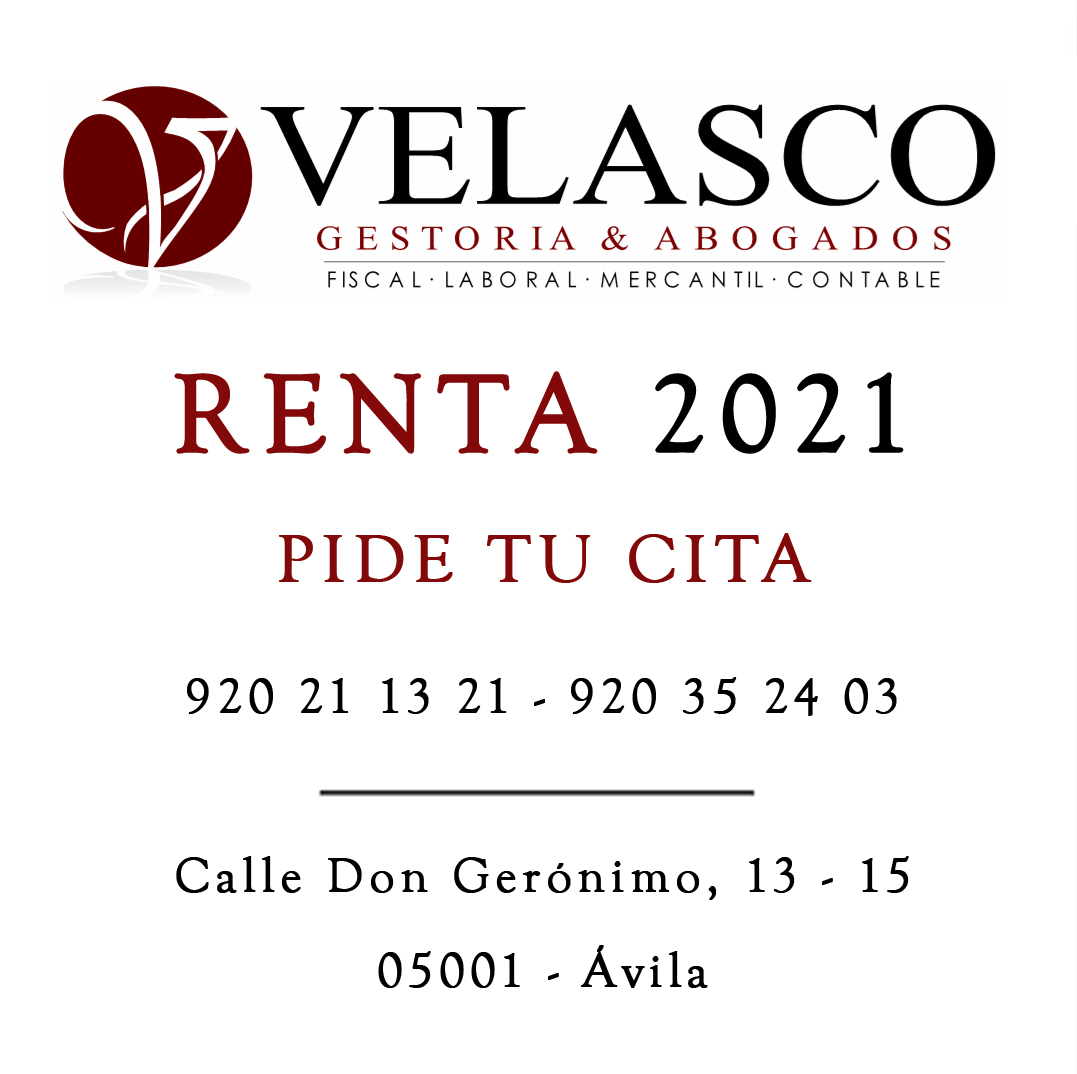 Si contratas a un técnico cuando se estropea algo... ¿Por qué no cuentas con profesionales cuando hay que hacer la #DeclaracióndelaRenta?
No pierdas tiempo con papeleos y pide cita ya en 
<a href="/GestoriaVelasco/">Velasco Gestoría & Abogados</a>

#Renta2022 #yohagolarentaconVelasco #patrocinado