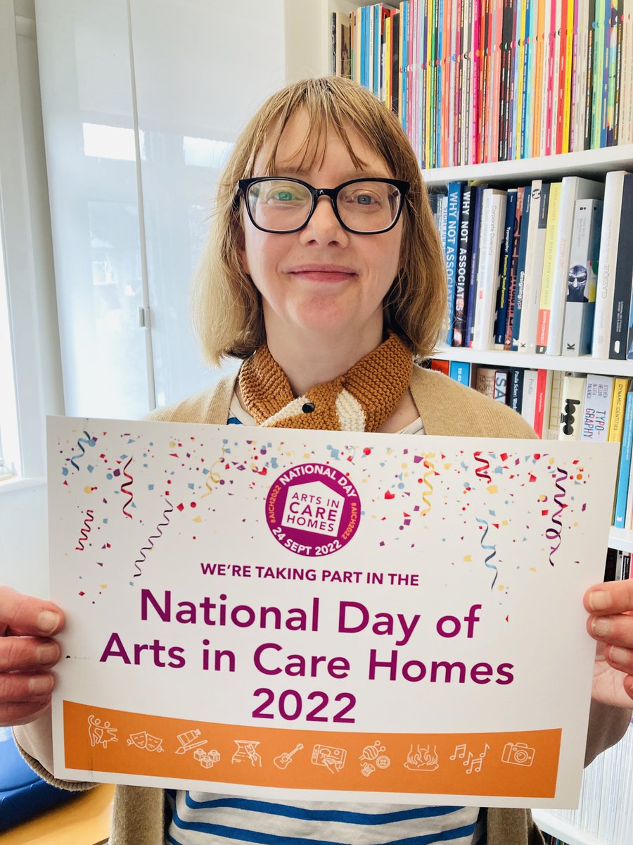 Artsincarehomes's tweet photo. Help us spread the word about The National Day of Arts in Care Homes. #AICH2022 certificate available in our FREE Get Involved pack https://t.co/FSoB8zmWlK, which is also packed full of ideas, inspiration and resources. @NAPAlivinglife #YearofCreativity https://t.co/JCaap2WIbc