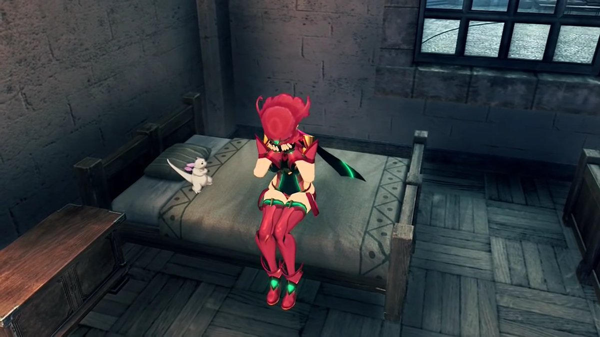 Currently thinking about how Rex says "Make a girl cry? That's not gonna fly." and Pyra starts crying less than a minute later.