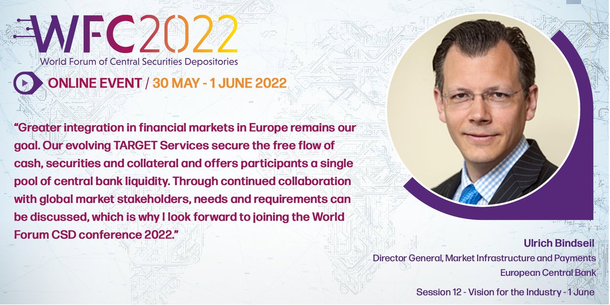 Find out why Ulrich Bindseil, Director General, Market Infrastructure and Payments <a href="/ecb/">European Central Bank</a> is looking forward to this years WFC2022 conference.

To view the full agenda and register for your place, visit wfc2022.net

#WFC22