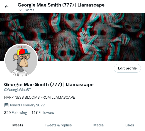 GeorgieMaeST's tweet photo. @LlamascapeNFT DONE !! https://t.co/ZYfKen8VUe