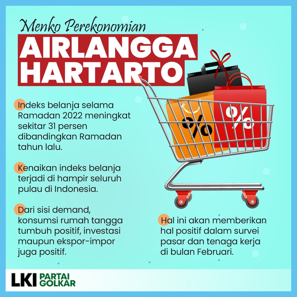 sabur27's tweet photo. #airlanggaforpresident #airlanggacapres2024 #indeksbelanjaramadan #demand #konsumsirumahtangga #investasi #eksporimpor #surveipasar #tenagakerja https://t.co/W4b3eWINJo