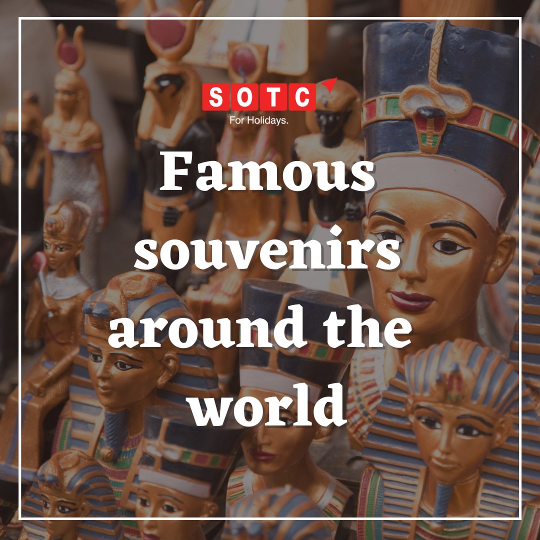 SOTCTravel's tweet photo. Famous Souvenirs to Bring Home from Around the World.
Are you someone who loves collecting souvenirs from different places everytime you travel? These are some of the most popular and adorable souvenirs around the world.
#SuperHolidaySale #SummerHolidays #WorldISOpen #sotc https://t.co/co0sjP6l5Y