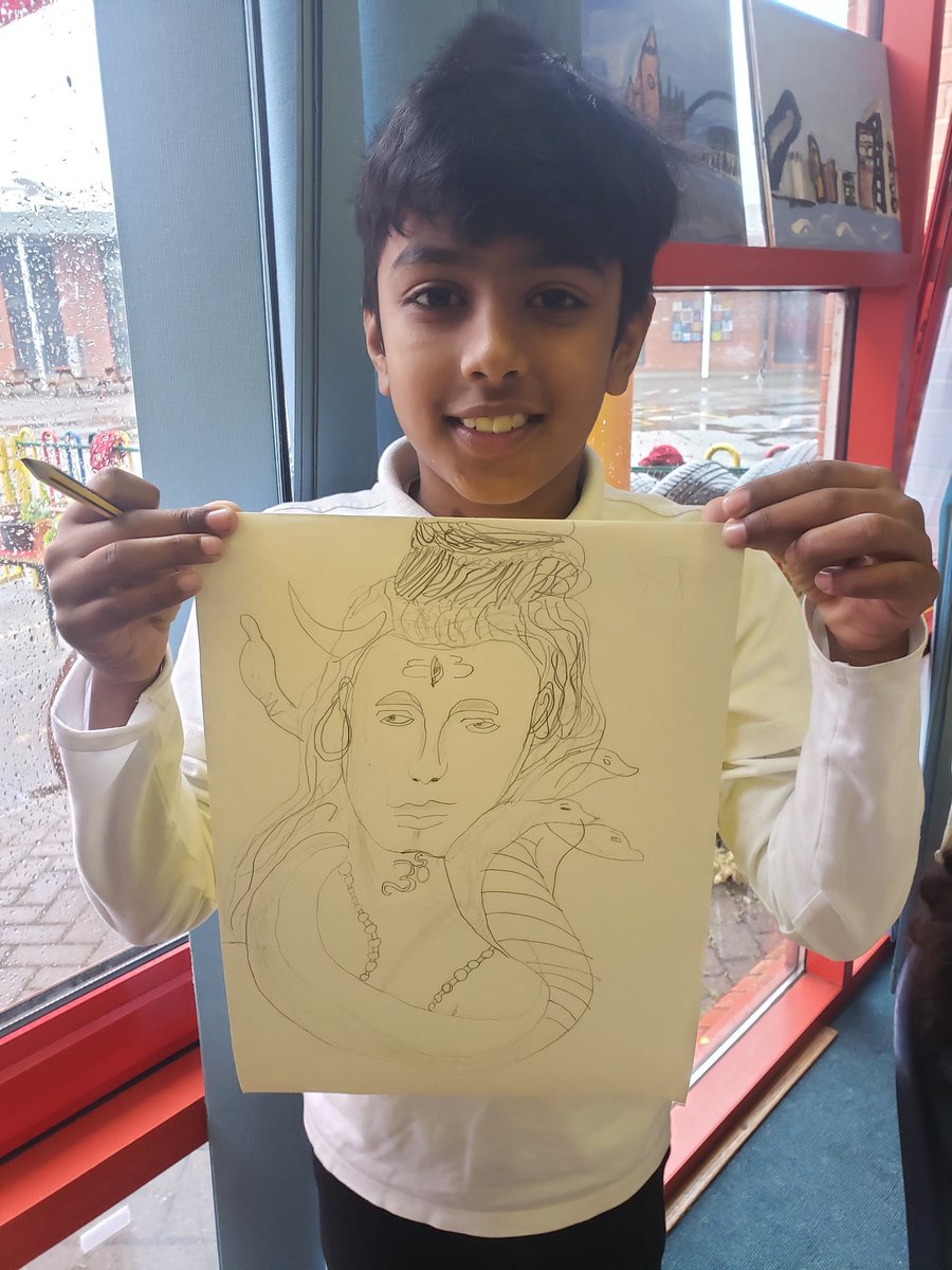 MrsRHarvey's tweet photo. Class 8 @Mountstuartprimary have been working hard today , Check out this picture of Rama https://t.co/UcBPKzU8JL