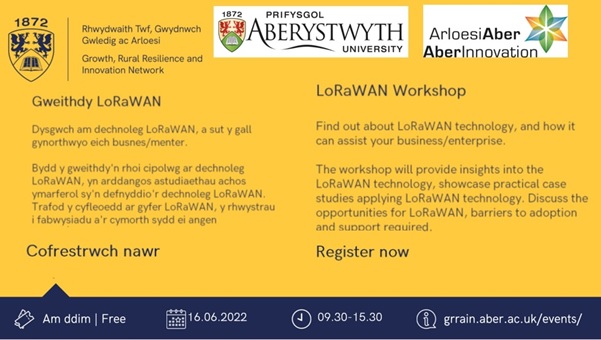 Would you like to hear about LoRaWAN technology, and how it can assist your business/enterprise?

Hoffech chi glywed am dechnoleg LoRaWAN a sut y gall helpu eich busnes?

tocyn.cymru/event/02456e95…