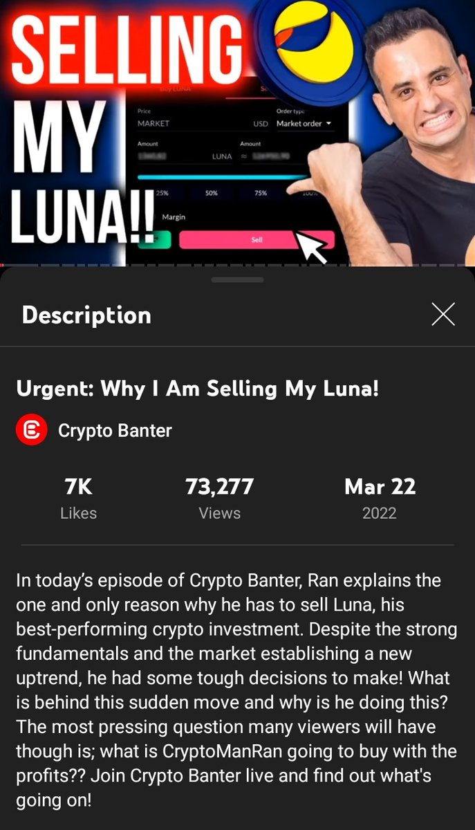 curious_guy123's tweet photo. I wish i had listened to this guy and book all my profits 1 month ago. 
@cryptomanran you did the right job my friend. 
@crypto_banter https://t.co/AbQmzRONin