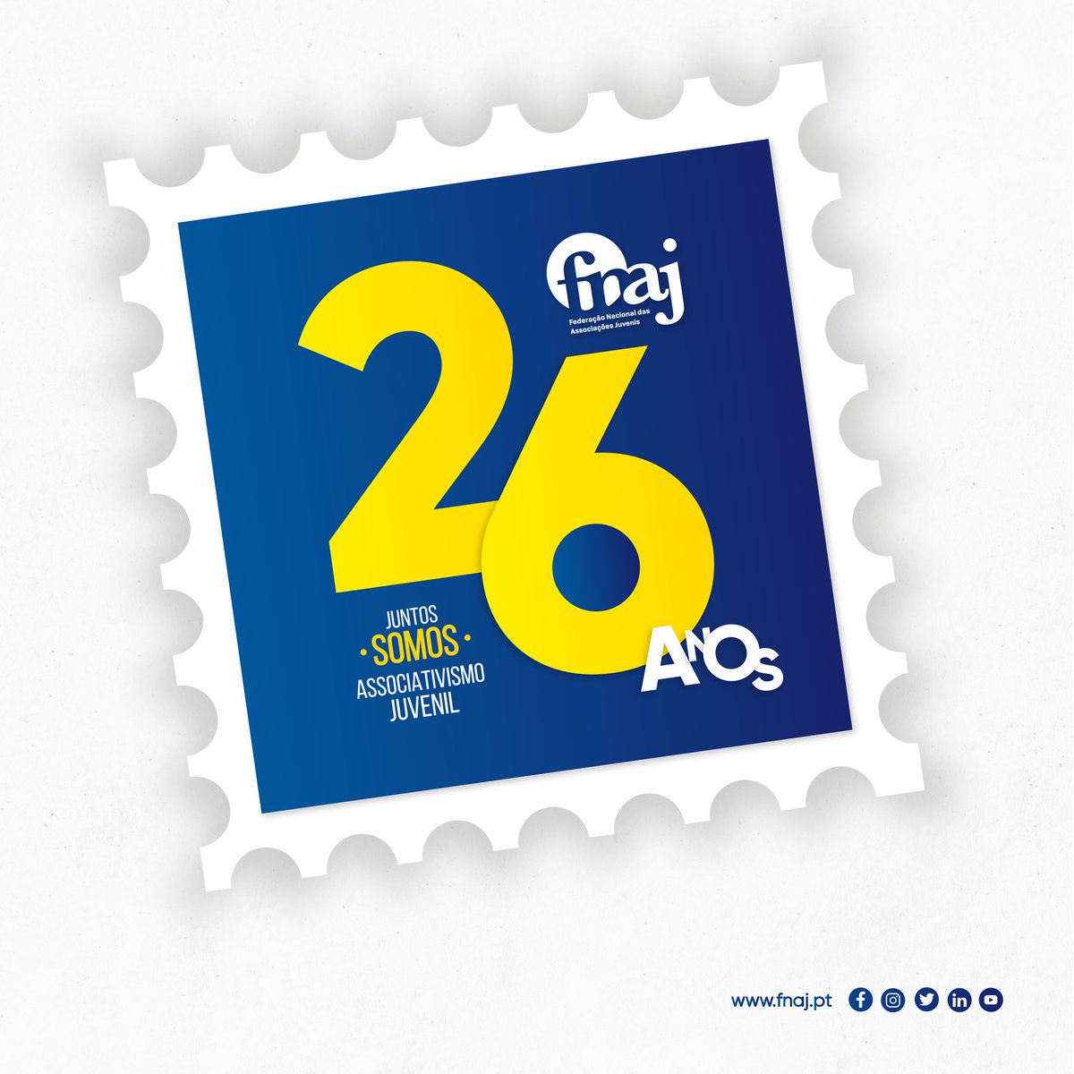 IPDJ_IP's tweet photo. Parabéns @fnaj_juventude Federação Nacional das Associações Juvenis! 👏26 anos de conquistas e afirmação do associativismo juvenil Pt.
Felicitamos a FNAJ e congratulamo-nos por tê-la como uma das principais parcerias no domínio da Juventude.
#fnaj #associativismo #juventude https://t.co/mu54Nb1NgA