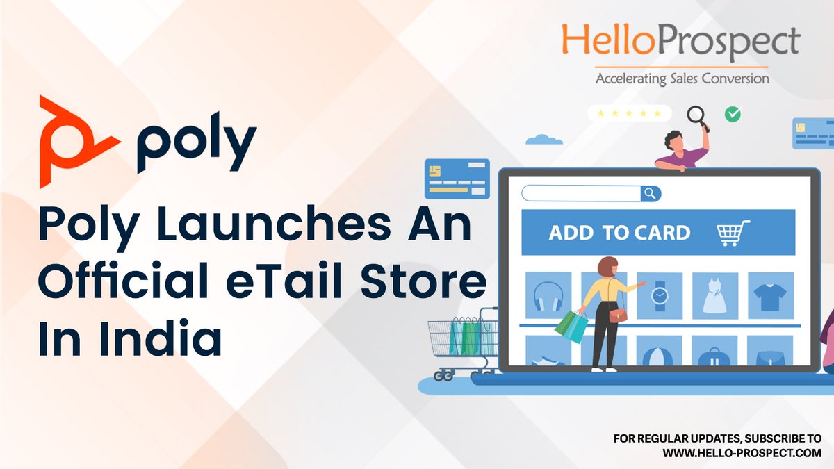 Hello_Prospect's tweet image. lnkd.in/d8UUvH9V
Poly has launched its Poly online store on Amazon.in, the Indian e-commerce site. #Click the link to know more.

#helloprospect #amazon #commerce #retail #business #marketing #ecommerce