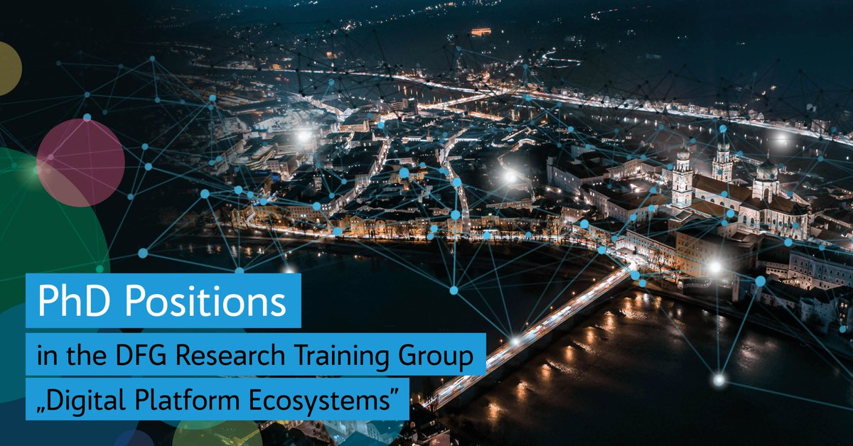 The <a href="/UniPassau/">Universität Passau</a> offers several #PhD positions in #Economics of #InformationSystems at its Research Training Group <a href="/PassauDPE/">Digital Platform Ecosystems (GRK 2720)</a>. Apply until May 23👉dpe.uni-passau.de/en/application/ #PlsRT <a href="/BAYLAT_BAVIERA/">B Konto</a> <a href="/WKSBayernIsrael/">WKS Bayern-Israel</a> <a href="/WKSBayernAfrika/">WKS Bayern-Afrika</a> <a href="/Sangeetha_RP/">Dr. Sangeetha Parthasarathi</a> <a href="/PostdocO/">Postdoc Predoc Opportunities</a> <a href="/africademics/">Africademics</a> <a href="/Academicsearch2/">#Academicsearch</a>