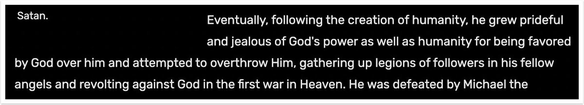 nayomitayaban's tweet photo. The Devil, also known as Lucifer or Satan, is the central antagonist of the Bible, serving as the main antagonist of the Book of Job, the Four Gospels, and the Book of Revelation. https://t.co/3Wh97WZck9