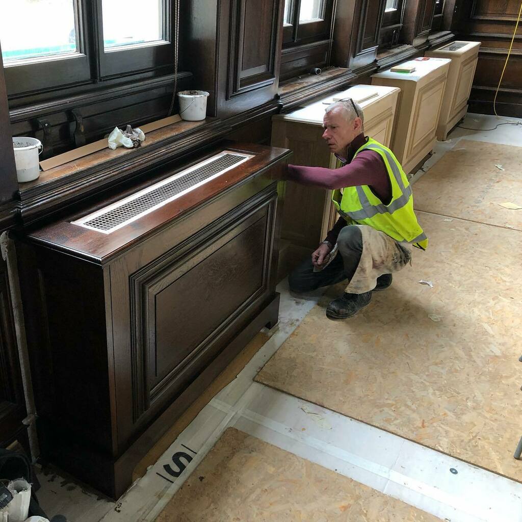 PBArchitecture's tweet image. Some rather lovely joinery and and incredibly skilful polishing at our Stationers’ Hall project in London instagr.am/p/CdaVIF6s74f/