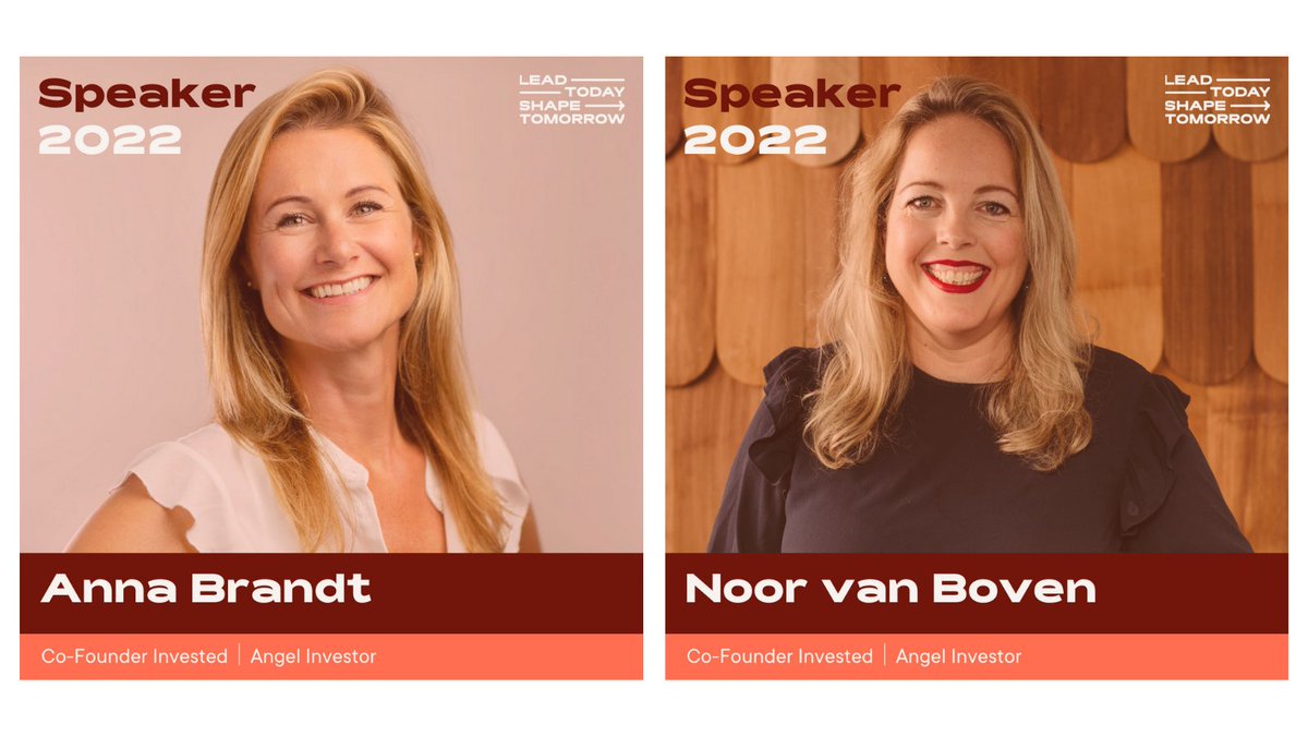 We are excited to share Anna Brandt and Noor van Boven (@emvanboven), will be speaking at #LTST22! These two co-founders at Invested are on the same mission as we are: contribute to an ecosystem with equal opportunities. Save your spot at the event now: bit.ly/3OVH0Ao