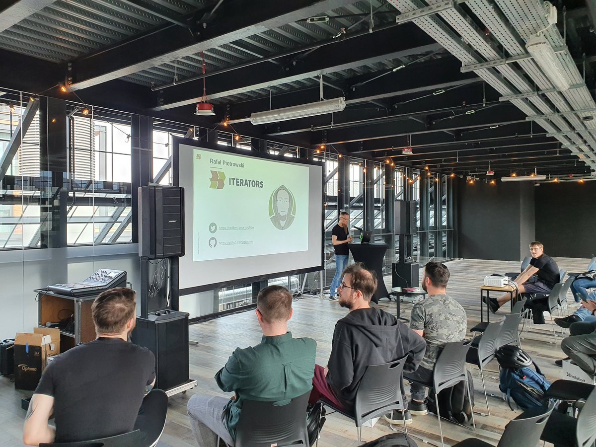 My first in-person #Scala conference (Art of Scala co-organized by <a href="/ScalaWAW/">ScalaWAW</a>) after pandemic, yey!

Currently, <a href="/r_piotrow/">Rafał Piotrowski</a> from <a href="/iteratorshq/">Iterators</a> on handling primitive obsession in Scala. Good amount of practical knowledge for everyday use!