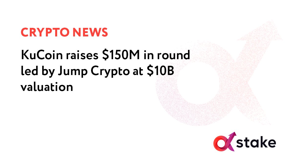 aStake_io's tweet photo. Crypto exchange #KuCoin has raised $150 million in pre-Series B funding at a valuation of $10 billion, the company confirmed to the media on Tuesday.

Congratulations, this is the way to the top! 👏

By the way, you can also already find the #MetaHash on @kucoincom 😉

#Crypto https://t.co/PueFMKkPpM