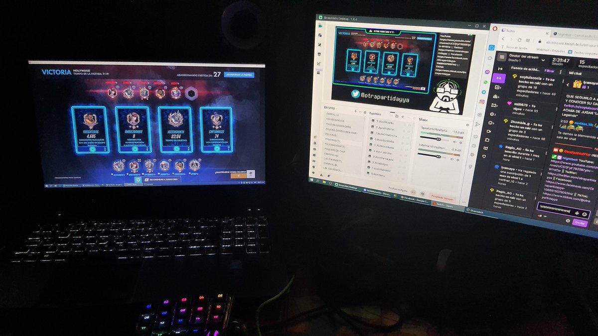 otrapartidayya's tweet photo. 2 HORITAS Y MEDIA DE STREAM MUY BUENAS NUEVOS FOLLOWS NUEVAS SUBS Y RAIDS CHIDO VAMOS BIEN, SEGUIMOS DANDOLE #Stream #SmallStreamer #Streamer #OPY #OtraPartidaYYa ππ https://t.co/KzFIIjAvcU