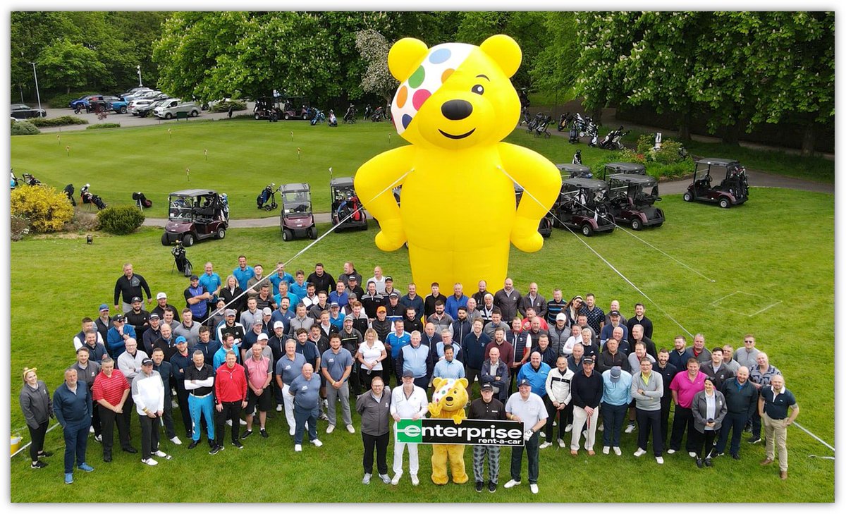BBC Children in Need (@bbccin) on Twitter photo A huge thank you to the <a href="/ERACTeamPudsey/">ERACTeamPudsey</a> for putting on an amazing fundraising golf event for Children in Need ⛳️
Enterprise colleagues, suppliers and customers really got into the swing of things and raised an amazing £55,000.00 🏌️♂️ A huge thank you to the <a href="/ERACTeamPudsey/">ERACTeamPudsey</a> for putting on an amazing fundraising golf event for Children in Need ⛳️
Enterprise colleagues, suppliers and customers really got into the swing of things and raised an amazing £55,000.00 🏌️♂️