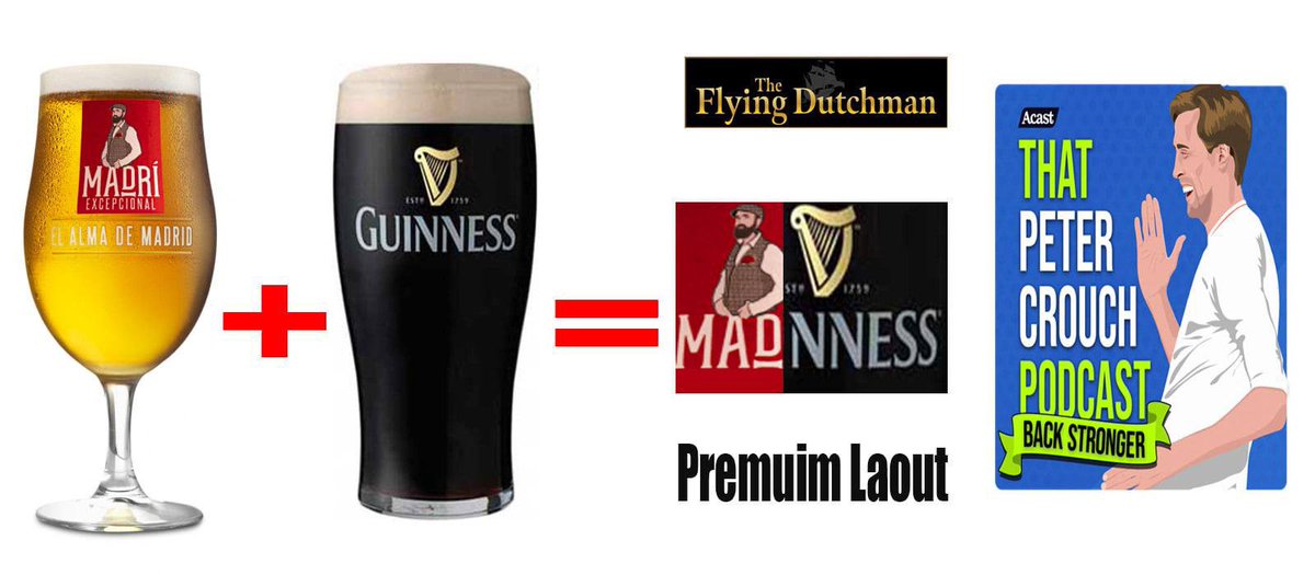 listeners to That Peter Crouch podcast will know that they are trying to promote and create Laout, a mix of Lager and Stout.

We are mixing the best lager with the best Stout 

Feel free to drop in and ask for a pint of MADNESS ! 

and don't forget #PassthePod