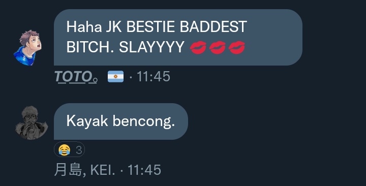 keiyji's tweet photo. Gak ikut2 https://t.co/pbxtEC0fiH