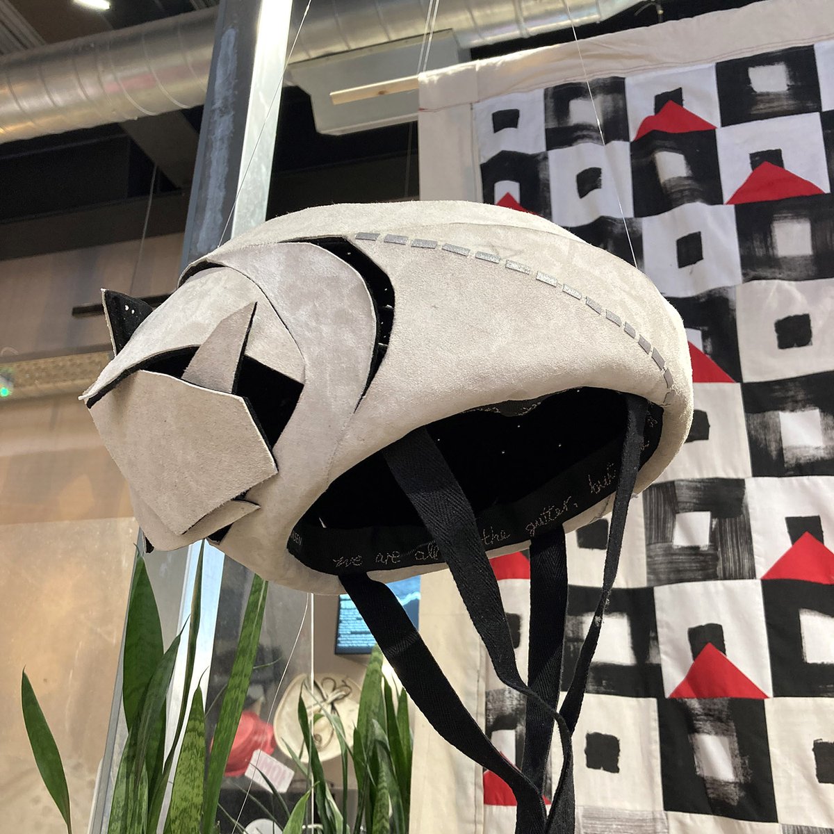 KHmillinery's tweet photo. Delighted to have created this sculptural cycling helmet for Wherever I Lay My Hat, a #LondonCraftWeek exhibition, raising awareness for @Shelter .
Find out more here: https://t.co/VtZUUbDhX7 https://t.co/ECK8jKTZbb