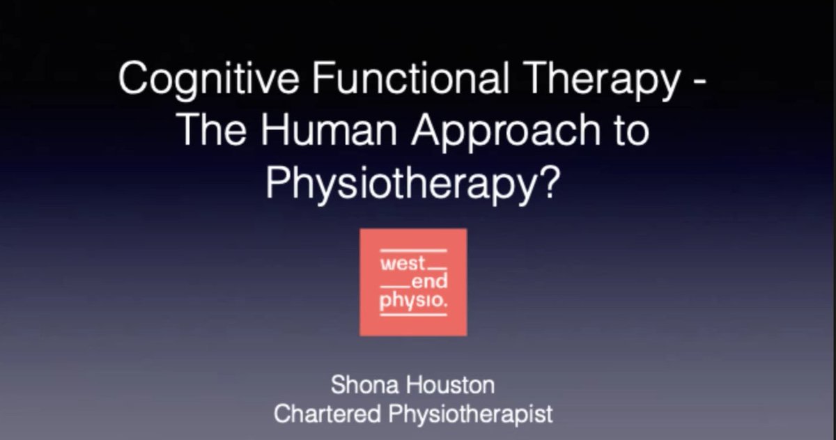 We are delighted to welcome back @ShonaHouston5 and @ClaireMckelvie from @westend_physio to deliver our  keynote speech on Day 2 of our MSK Conference focusing on cognitive behaviour therapy. #fitforthefuturefitforlife