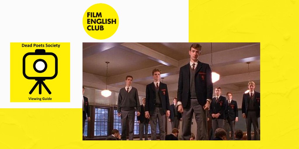 FilmEnglishClu1's tweet photo. A 30-page Film English extensive viewing guide to the Oscar-winning film 'Dead Poets Society' for English language students who want to learn English through watching films.
👉https://t.co/uVrCeZR4Xa
#ExtensiveViewing #FilmEnglish
#esl #efl #elt #tesol #tefl @FilmEnglishClu1 https://t.co/Ohyy79J8hA