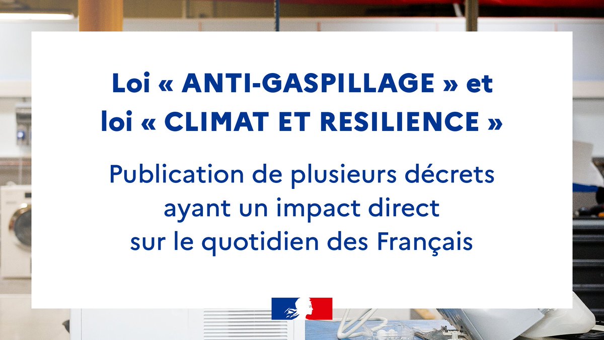 NatureFrancais's tweet photo. Lois « Anti-gaspillage pour une économie circulaire » et « Climat et Résilience », respectivement promulguées les 10 février 2020 et 22 août 2021. Objectifs, transformer nos modes de vie afin de tendre vers un modèle de société plus durable : https://t.co/7KF82tIT4K https://t.co/3VPSQbPaZe