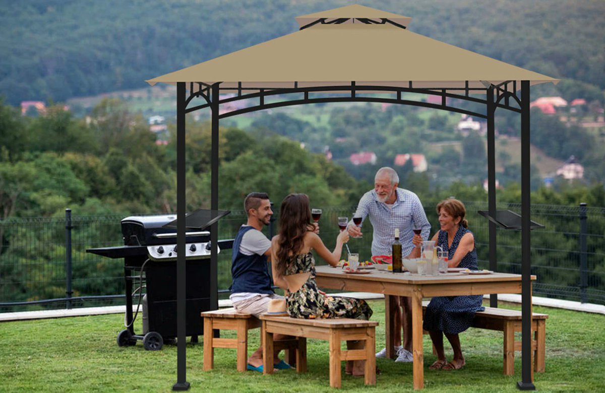This gazebo is a good choice for commercial or recreational use-parties, small business, outdoor backyard events, lawn, outdoor deck, garden, patio, or near a pool, grill, or BBQ pit and parties, sporting events, weddings, etc.
Get them: bit.ly/3jvT7Wn
#rattan #garden